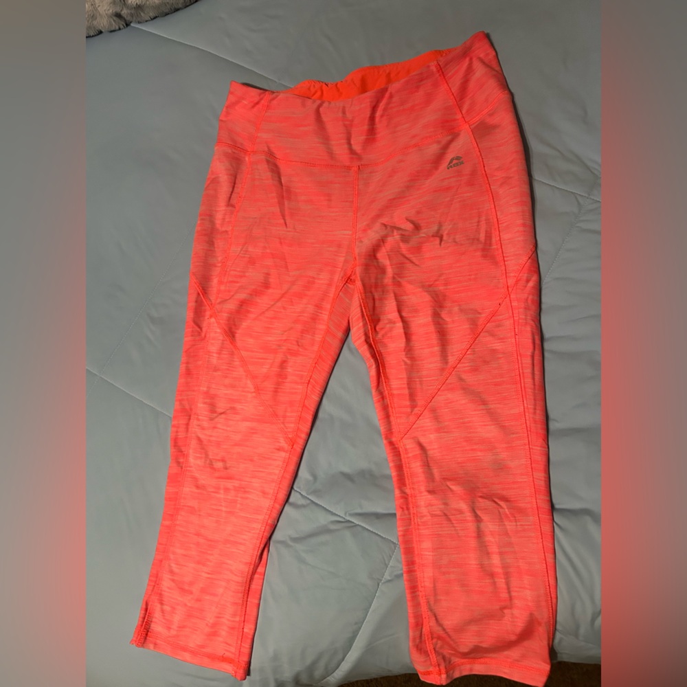 RBX Vibrant orange workout leggings